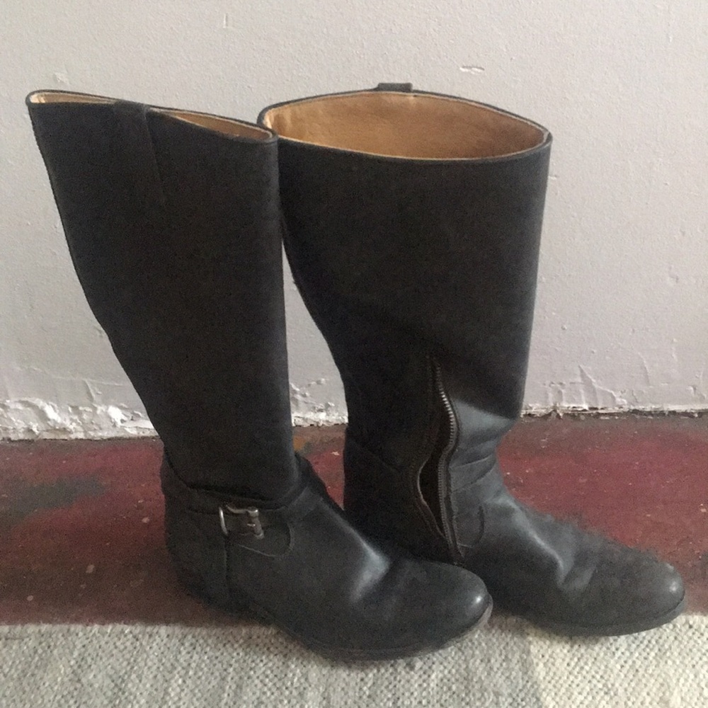 8.5 FRYE Melissa Knotted Tail Black Boots